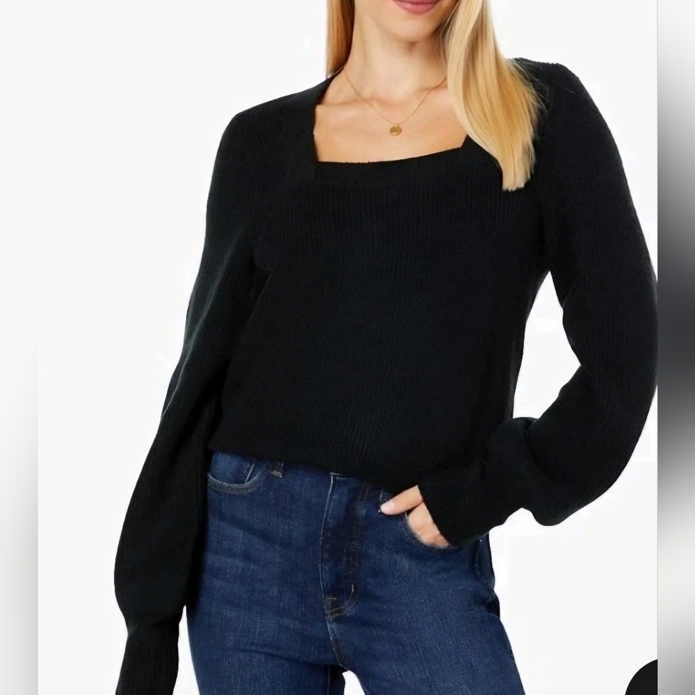 Madewell Black Crew Neck Sweater
